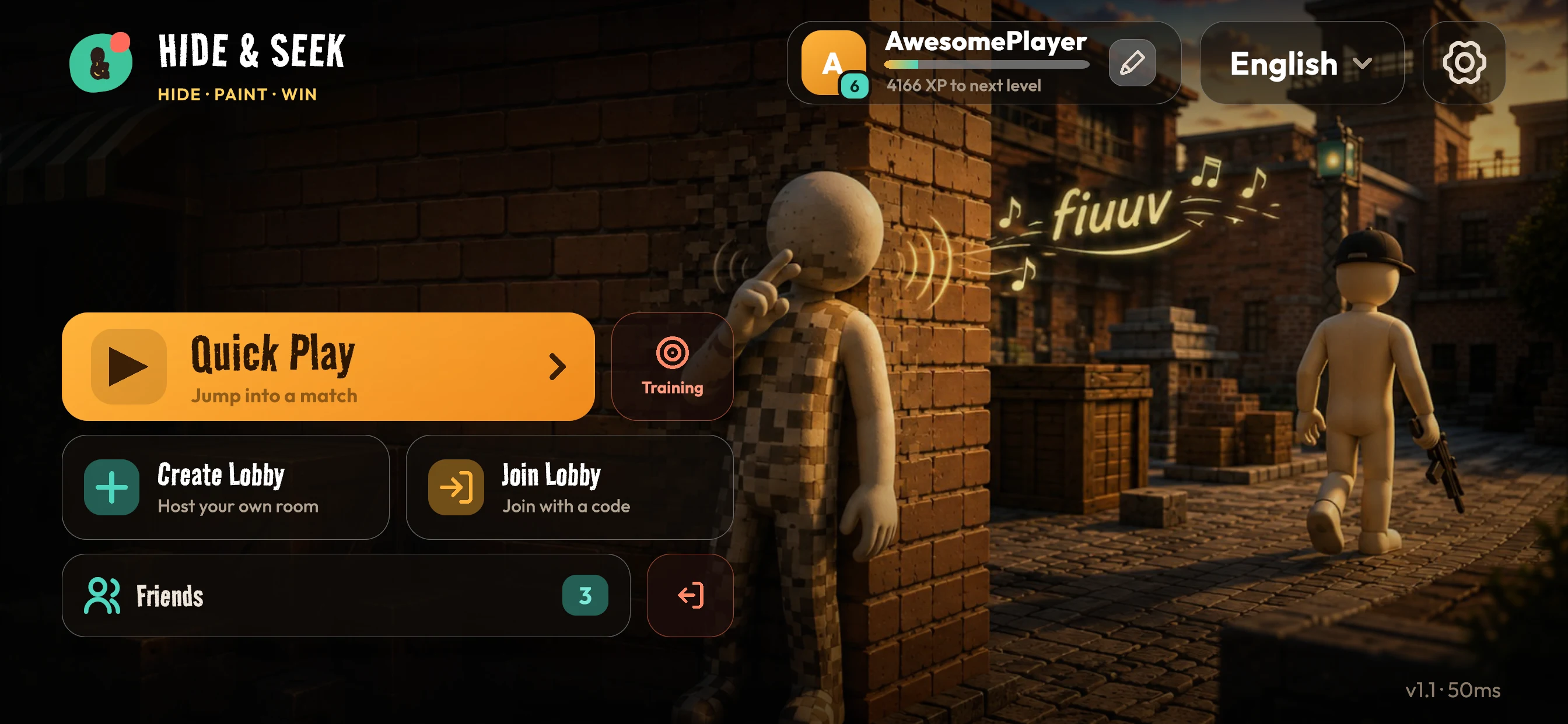 Hide and Seek: Paint Hunt 3D screenshot